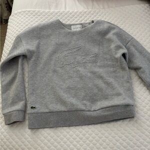 Lacoste Gray Crew Neck Sweater